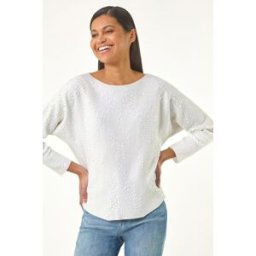 Roman Sequin Textured Knit Jumper one size female