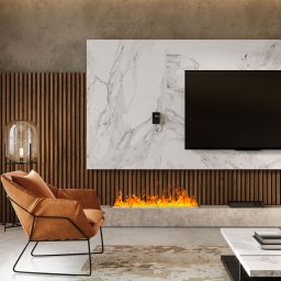 Built-in 3D Electric Fireplace Insert with Water Vapour, LED, with APP, ElectricSun MISTique medium 100 cm