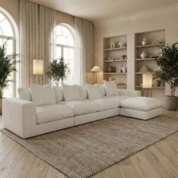 Sofa Style Hampshire Modular 4 Seat Sofa in Warm Grey