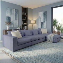 Sofa Style Hampshire Modular 4 Seat Sofa in Midnight Blue