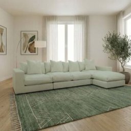 Sofa Style Hampshire Modular 4 Seat Sofa in Moss Green