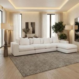 Sofa Style Hampshire Modular 4 Seat Sofa in Ivory