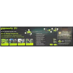 Greenworks 38cm String Trimmer Kit with Charger & Batteries