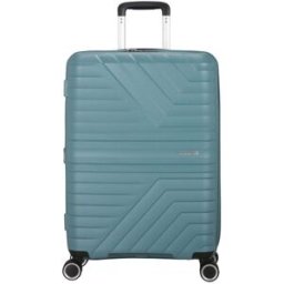 American Tourister Flytwist 67cm 4-Wheel Expandable Suitcase - Storm Blue