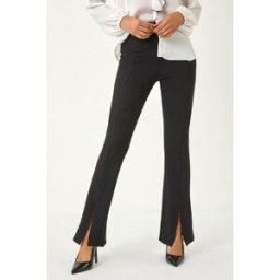 Roman Stretch Split Flare Trousers 20 female