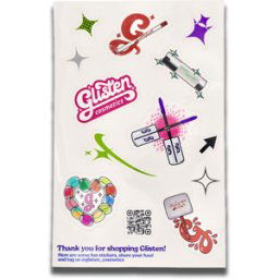 Glisten Cosmetics Sticker Sheet