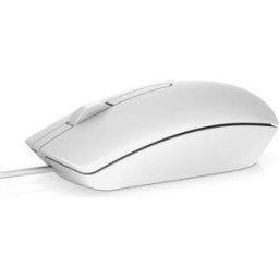 Dell MS116 - Wired USB Optical Mouse - White, New