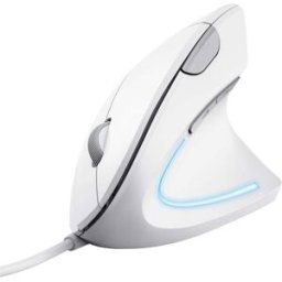 Gadcet UK Verto Wired Ergonomic Vertical Mouse – 6-Button, LED, 1000–1600 DPI, Reduces Arm Strain – Right-Handed, USB, 1.5m Cable – White, New