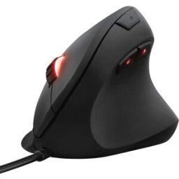 Trust Gaming Mouse GXT 144 Rexx, Vertical Ergonomic Mouse, 250-10,000 DPI, 6 Programmable Buttons, Advanced Software, Adjustable RGB Lighting, USB Computer Mouse for PC, Laptop, Windows, Mac - Black, New