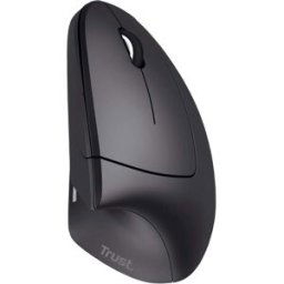 Trust Verto Wireless Ergonomic Mouse - Vertical, 800-1600 DPI, USB Receiver - Black, New