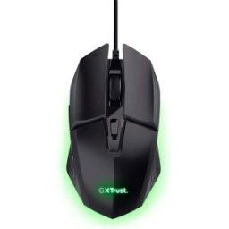Trust Gaming GXT 109 Felox Gaming Mouse with 6 Programmable Buttons, Advanced Software, Multicolour LED Lighting, 200-6400 DPI, 1.5m USB Cable, RGB Computer Mouse for PC, Laptop, Windows - Black, New