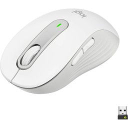 Cashtro ltd Logitech Signature M650 Wireless Mouse - For Small to Medium Sized Hands, 2-Year Battery, Silent Clicks, Customisable Side Buttons, Bluetooth, for PC/Mac/Multi-Device/Chromebook - Offwhite, New