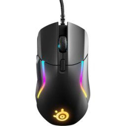 Cashtro ltd SteelSeries Rival 5 Gaming Mouse, 18,000 CPI Sensor, 9 Programmable Buttons, 85g, FPS, MOBA, MMO, Battle Royale, Black, New