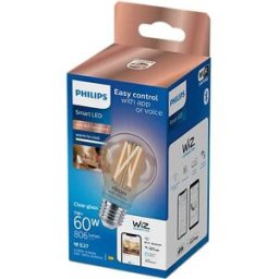 Philips Smart LED Filament Bulb clear 7W (Eq.60W) A60 E27