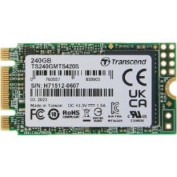 Transcend MTS420S 240 GB M.2 2242 SATA III 6 Gb/s Internal Solid State Drive (SSD) 3D TLC NAND (TS240GMTS420S), New