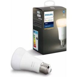 Philips Hue White LED Smart Light Bulb – E27 Edison Screw, 60W Equivalent, Bluetooth, Works with Alexa, Google Assistant & Apple HomeKit, 1 Pack [Energy Class F], New