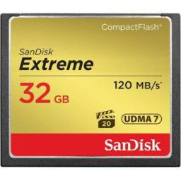 Gadcet Dagenham SanDisk Extreme 32 GB UDMA7 CompactFlash Card - Speed Up-To 120MB/S - Black/Gold