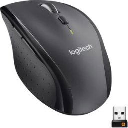 Logitech M705 Marathon Wireless Mouse, 2.4 GHz USB Unifying Receiver, 1000 DPI, 5-Programmable Buttons, 3-Year Battery, Compatible with PC, Mac, Laptop, Chromebook - Grey, New