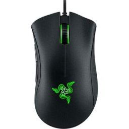 Razer DeathAdder Essential (2021) Wired Gaming Mouse - Optical Sensor, 6400 DPI, 5 Programmable Buttons, Ergonomic Design, Black, New