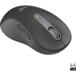 Cashtro Ltd Logitech Signature M650 L Left Wireless Mouse - For Large Sized Left Hands, 2-Year Battery, Silent Clicks, Customisable Side Buttons, Bluetooth, for PC/Mac/Multi-Device/Chromebook - Grey, New