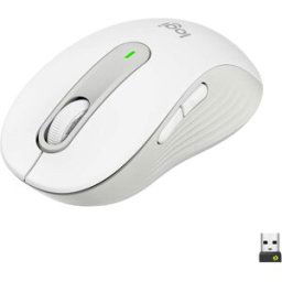Logitech Signature M650 Wireless Mouse - For Small to Medium Sized Hands, 2-Year Battery, Silent Clicks, Customisable Side Buttons, Bluetooth, for PC/Mac/Multi-Device/Chromebook - Offwhite, New