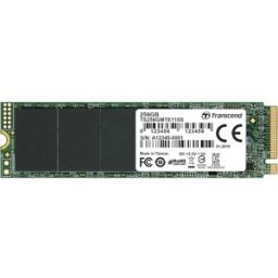 Transcend MTE110S 256 GB NVMe PCIe Gen3 x4 M.2 2280 Internal Solid State Drive (SSD) 3D TLC NAND (TS256GMTE110S), New