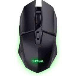 Trust Gaming GXT 110 Felox Wireless Rechargeable Gaming Mouse – 80h Battery, 800-4800 DPI, RGB Lighting, 6 Buttons, Black, New