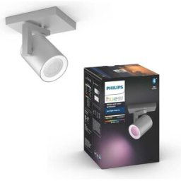 Philips Hue Argenta Smart Ceiling Spotlight – White & Colour Ambiance LED (GU10) – Aluminium, New
