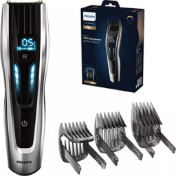 Philips Series 9000 HC9450/13 Hair Clipper - Black & Silver, New