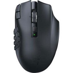 Razer Naga V2 HyperSpeed Wireless MMO Gaming Mouse, 19 Programmable Buttons, 250H Battery, Focus Pro 30K Sensor, 2.4GHz Wireless, Black, New