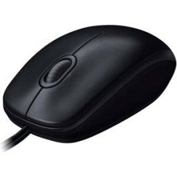 Logitech M100 Wired USB Mouse – 3 Buttons, 1000 DPI Optical Tracking, Ambidextrous, Compatible with PC, Mac, Laptop – Black