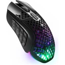 SteelSeries Aerox 9 Wireless - Holey RGB Gaming Mouse - Ultra-lightweight Water Resistant Design - 18 Buttons – Bluetooth/2.4 GHz - 18K DPI TrueMove Air Optical Sensor, New
