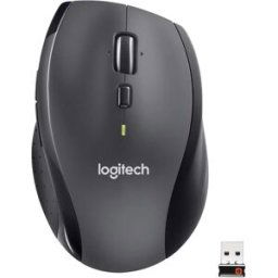 Logitech M705 Marathon Wireless Mouse, 2.4 GHz USB Unifying Receiver, 1000 DPI, 5-Programmable Buttons, 3-Year Battery, Compatible with PC, Mac, Laptop, Chromebook - Black, New