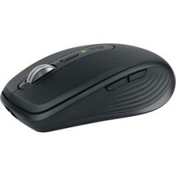 Logitech MX Anywhere 3S Compact Wireless Mouse, Fast Scrolling, 8K DPI Any-Surface Tracking, Quiet Clicks, Programmable Buttons, USB C, Bluetooth, Windows PC, Linux, Chrome, Mac - Graphite, New