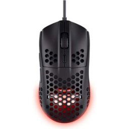 Trust Gaming GXT 928 Helox Superlight Wired Gaming Mouse – 65g, 200-6400 DPI, Optical Sensor, 6 Programmable Buttons, RGB LED – Black