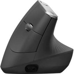 Cashtro Ltd Logitech MX Vertical Ergonomic Mouse, Multi-Device, Bluetooth or 2.4GHz Wireless with USB Unifying Receiver, 4000 DPI Optical Tracking, 4 Buttons, Fast Charging, Laptop/PC/Mac/iPad OS- Black, New