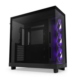 NZXT H6 Flow RGB Mid Tower Case Black (ATX/M-ATX/M-ITX)