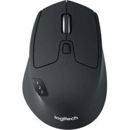 Logitech M720 Triathlon Multi-Device Wireless Mouse, Bluetooth, USB Unifying Receiver, 1000 DPI, 6 Programmable Buttons, 2-Year Battery, Compatible with Laptop, PC, Mac, iPadOS - Grey, New
