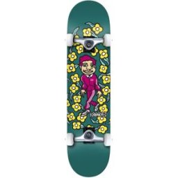 Krooked Classic Sweatpants Complete Skateboard (Green) - Green;Yellow;Purple - Size: 7.75