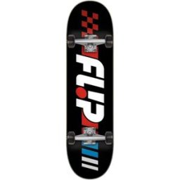 Flip Odyssey Race Complete Skateboard (Black) - Black;Red;Blue - Size: 7.75