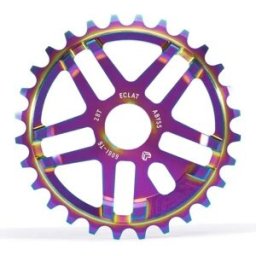 Eclat Abyss BMX Sprocket (Satin Oilslick - 28T) - Neochrome