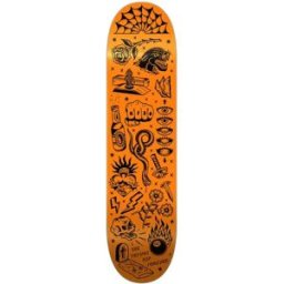 KFD Premium Wallpaper Skateboard Deck (Flash Orange) - Orange;Black - Size: 8.75
