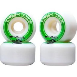 Autobahn GT1 Wide Body 101A Skateboard Wheels 4-Pack (54mm - White) - White
