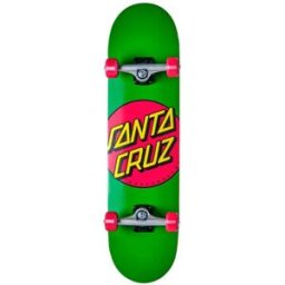 Santa Cruz Skateboards Santa Cruz Classic Dot Complete Skateboard (Green) - Green;Black;Red - Size: 7.8