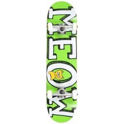 Meow Skateboards Meow Logo Complete Skateboard (Green) - Green;White;Yellow - Size: 7.75