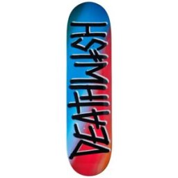 Deathwish Logo Skateboard Deck (Deathspray) - Red;Black - Size: 8