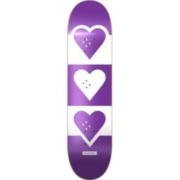 Heart Supply Squadron Skateboard Deck (Purple) - Purple;White - Size: 7.75