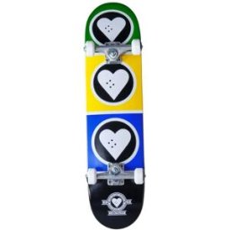 Heart Supply Squad Complete Skateboard (Brazil) - Green;Yellow;Blue - Size: 7.5