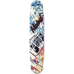 Madrid Fiberglass Longboard Deck (Boombox) - Blue;Red
