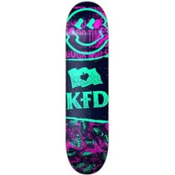 KFD Logo DIY Skateboard Deck (Purple) - Purple;Blue;Black - Size: 8.25